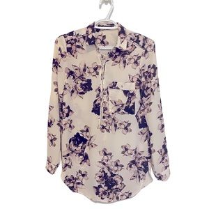 Office// floral blouse